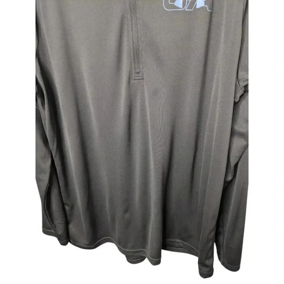 Under Armour Mens ¼ Zip Loose Long Sleeve Training Top Heatgear Medium Olive XL - Picture 6 of 13